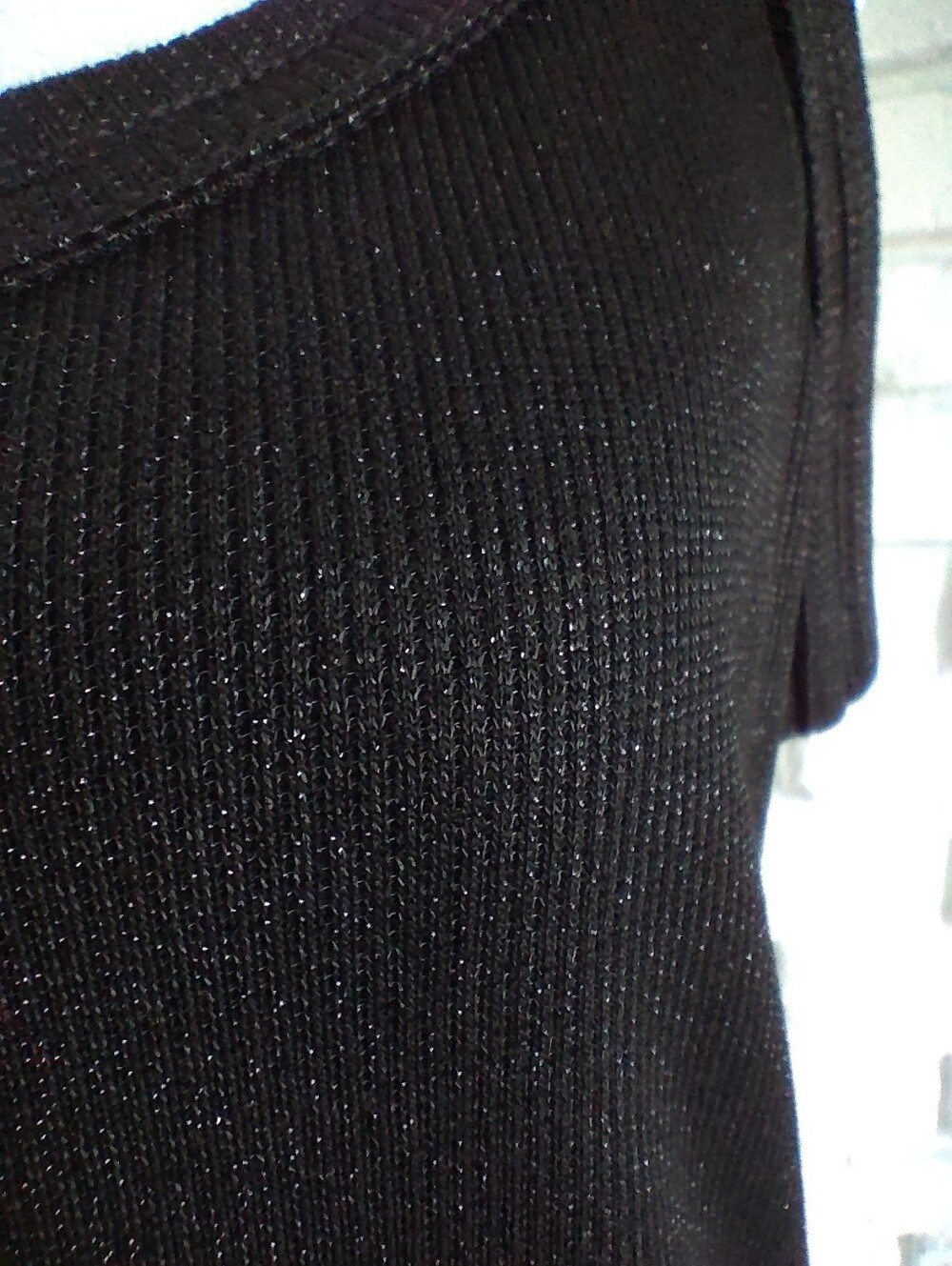 White House Black Market Metallic Knotted Shoulder Tank, sz S - Picture 5 of 8